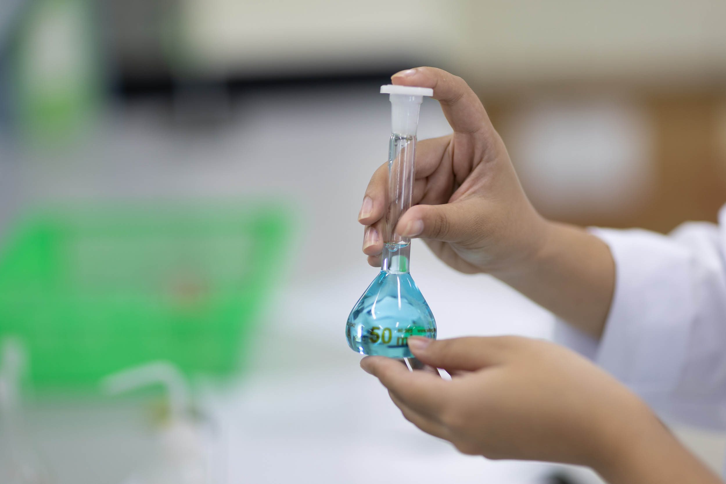 Scientist working and product creation experiment in the laborat in industrial chemicals UK